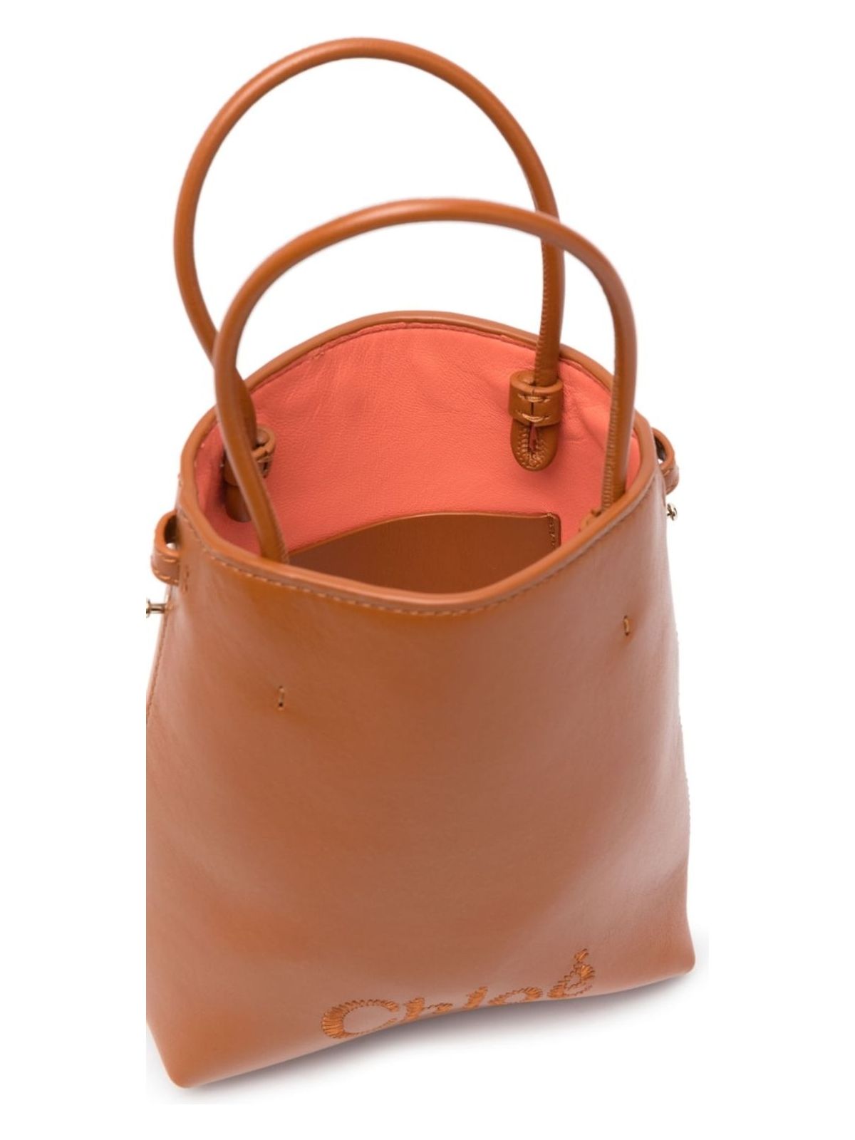 Micro Leather Bucket Bag