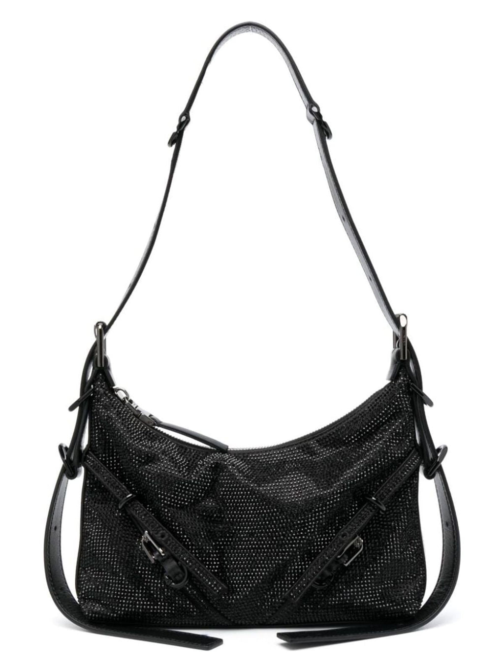 VOYOU STRASS EMBELLISHED MINI SHOULDER BAG