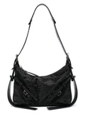 VOYOU STRASS EMBELLISHED MINI SHOULDER BAG