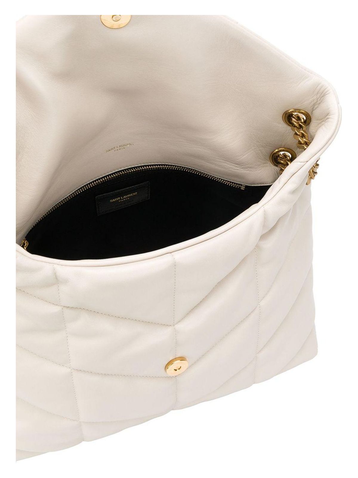 PUFFER LOGO PLAQUE SHOULDER BAG