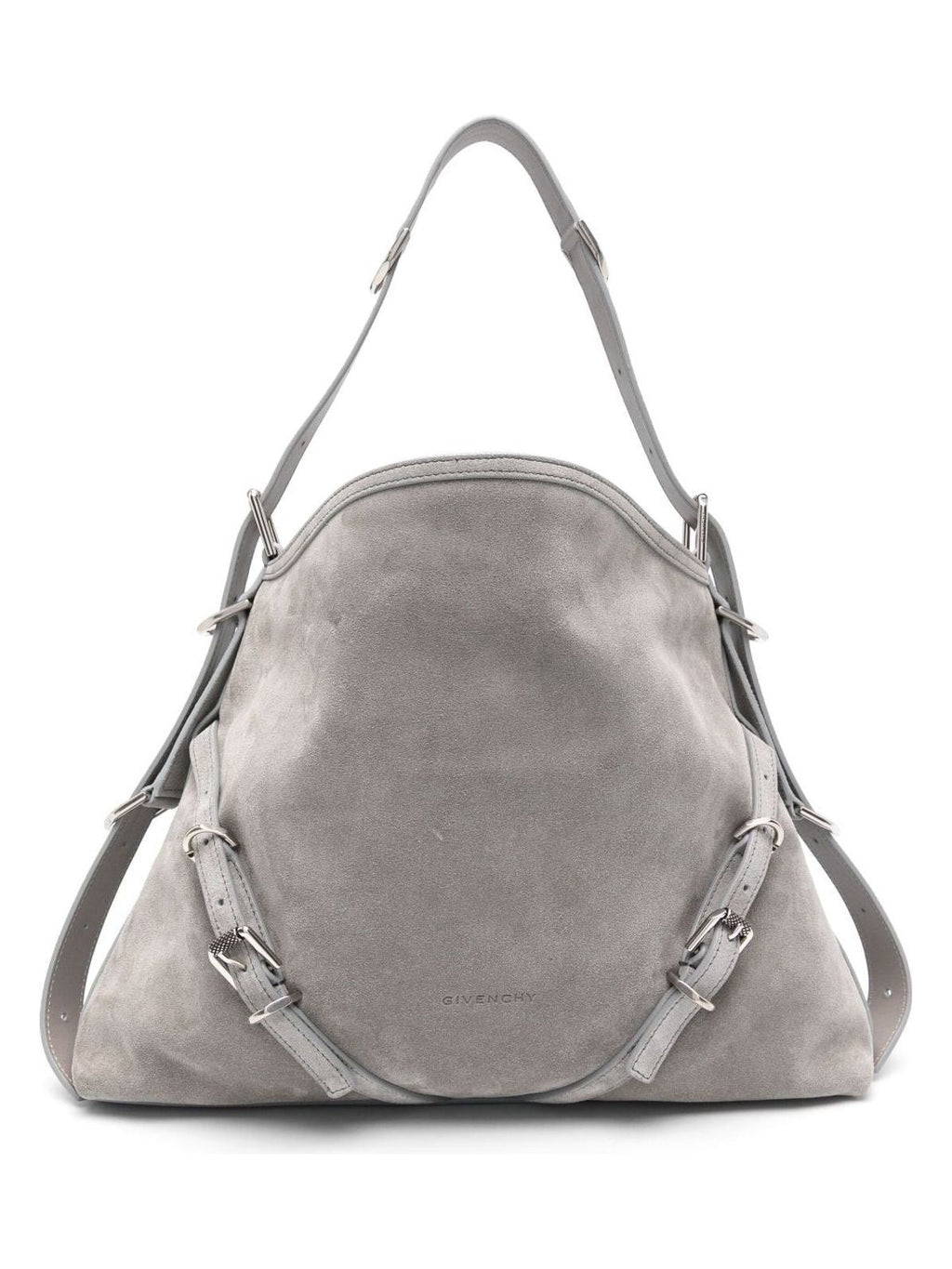VOYOU MEDIUM SUEDE LEATHER SHOULDER BAG