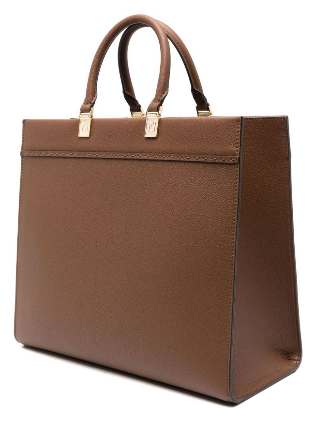 TOTE SUNSHINE MARRON LOGO RELIEVE