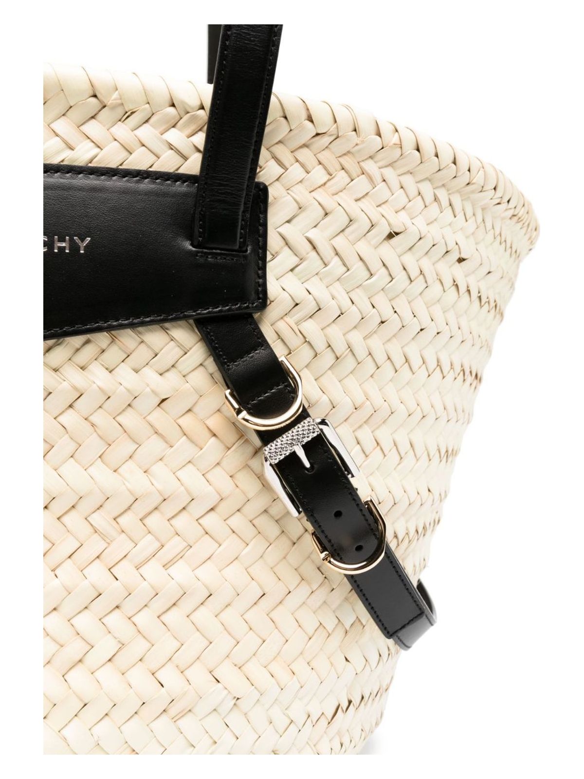 VOYOU MEDIUM RAFIA BASKET BAG