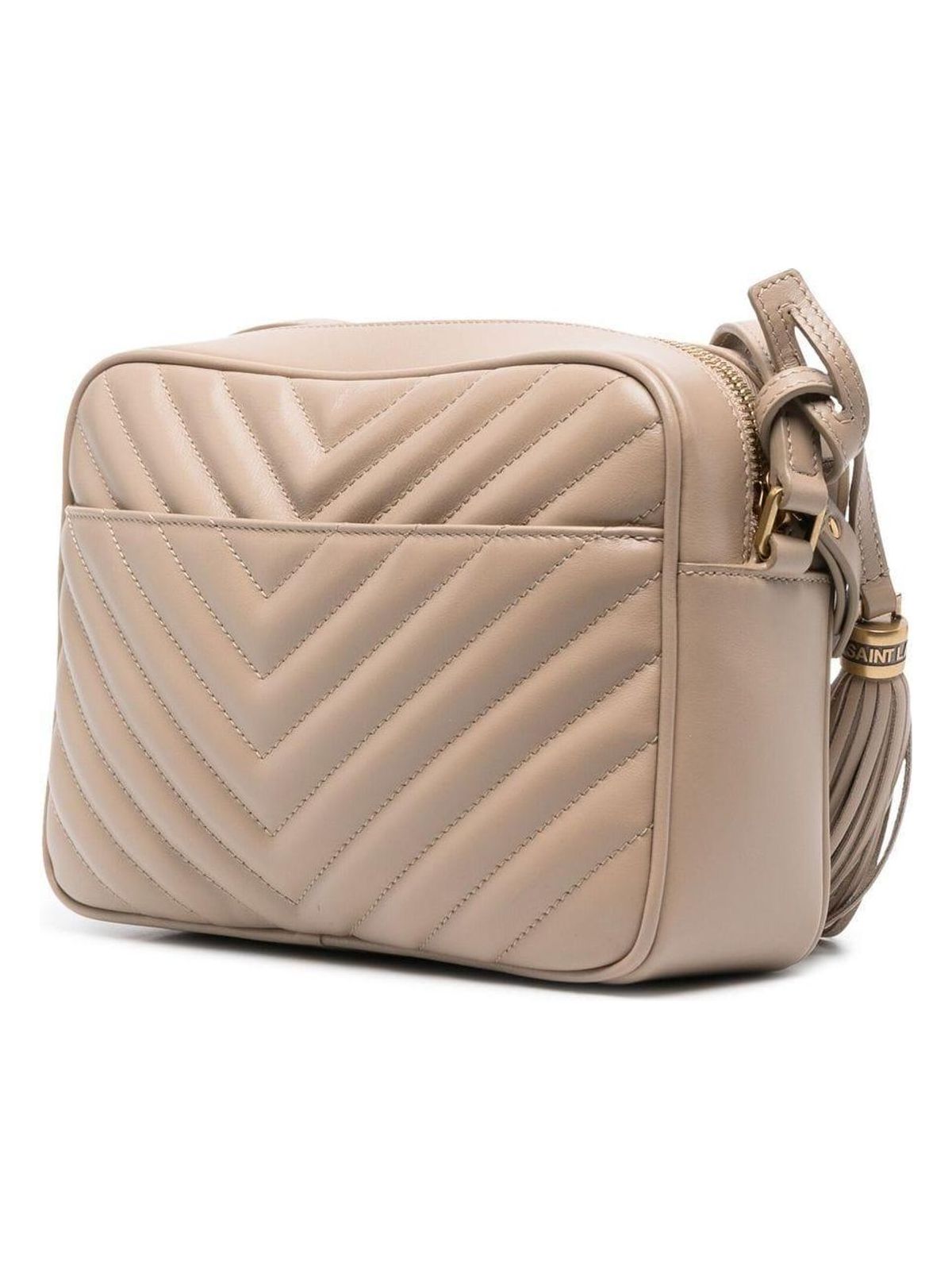 LOU CAMERA BAG IN QUILTED SUEDE WITH STUDS