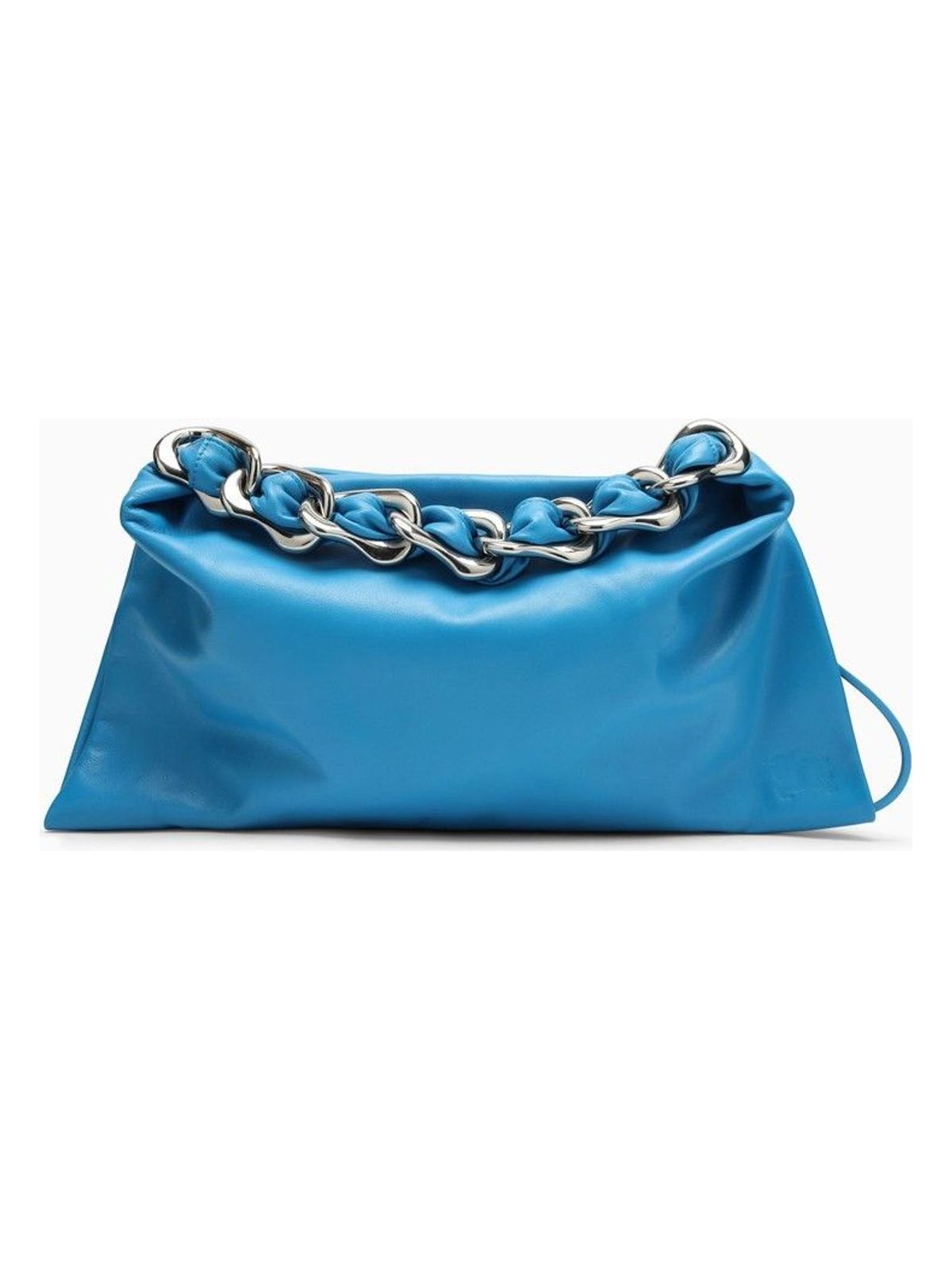 MEDIUM TURQUOISE LEATHER SWAN BAG