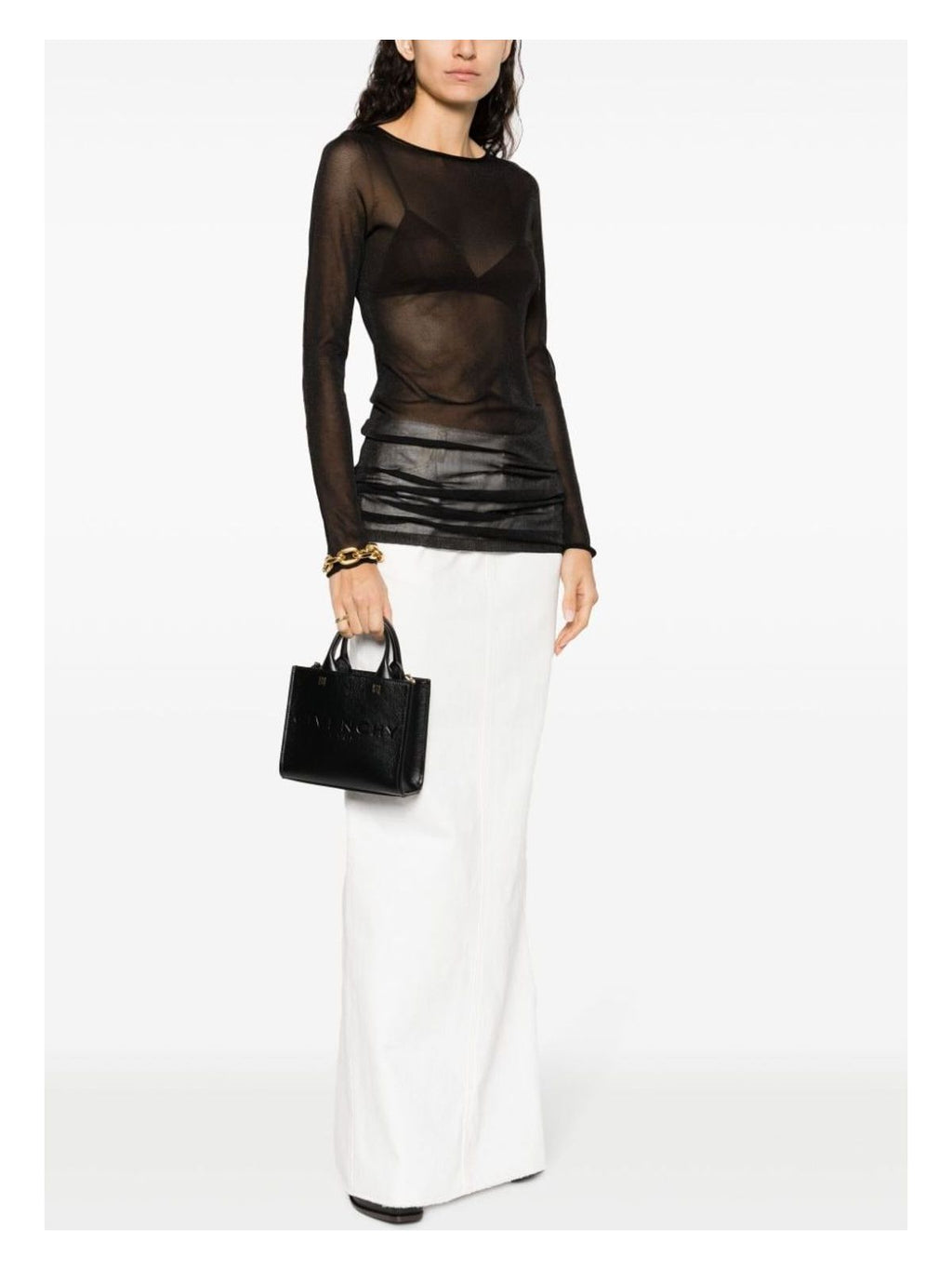 G Tote Mini Leather Handbag