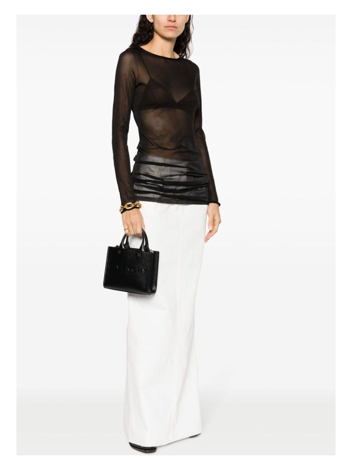 G Tote Mini Leather Handbag
