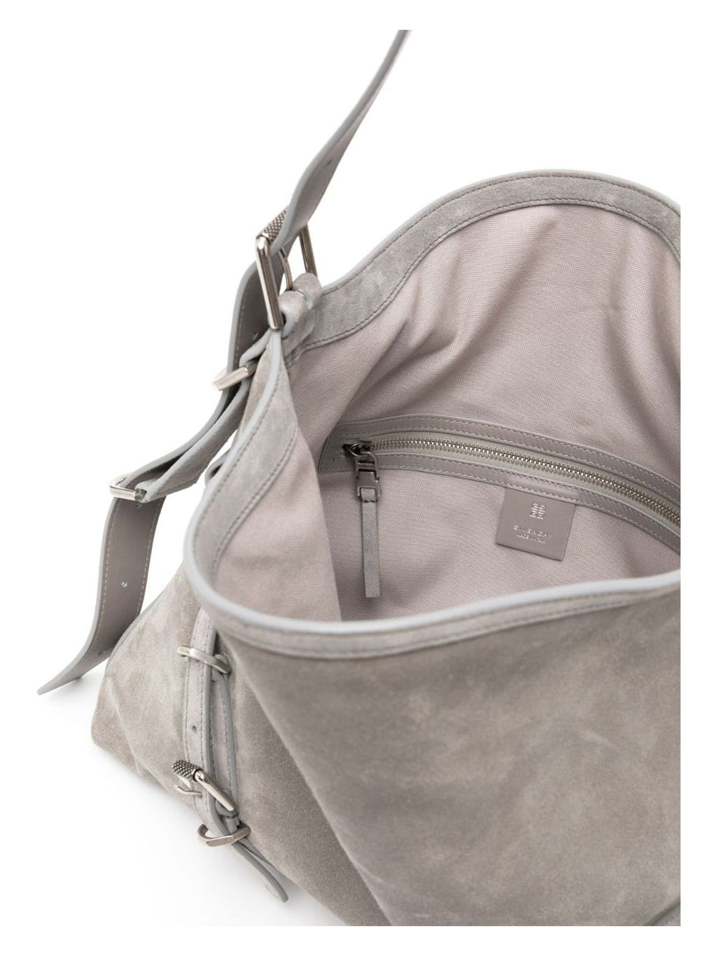 VOYOU MEDIUM SUEDE LEATHER SHOULDER BAG