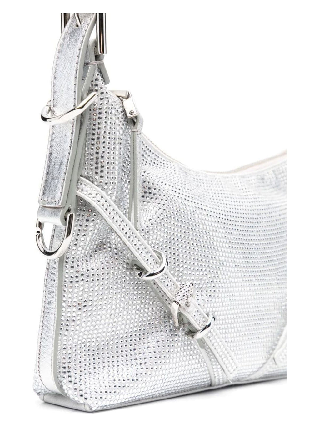 VOYOU STRASS EMBELLISHED MINI SHOULDER BAG