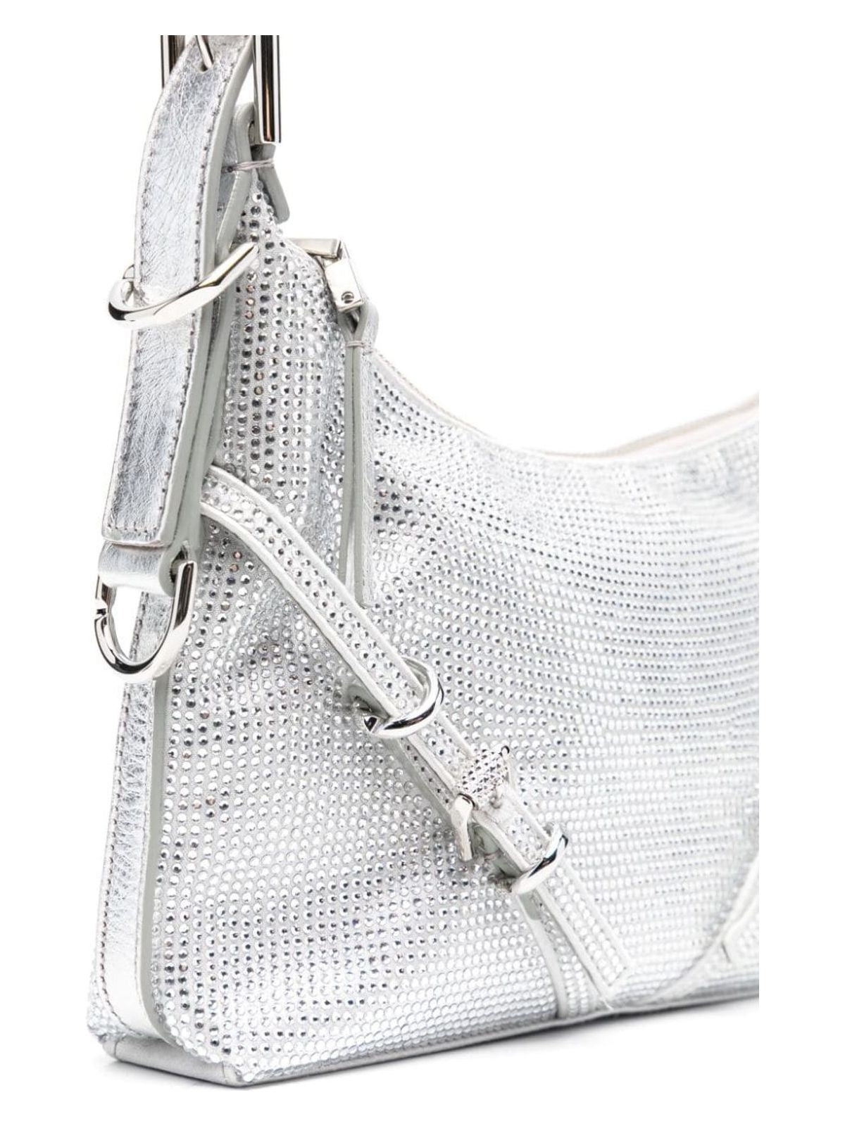 VOYOU STRASS EMBELLISHED MINI SHOULDER BAG