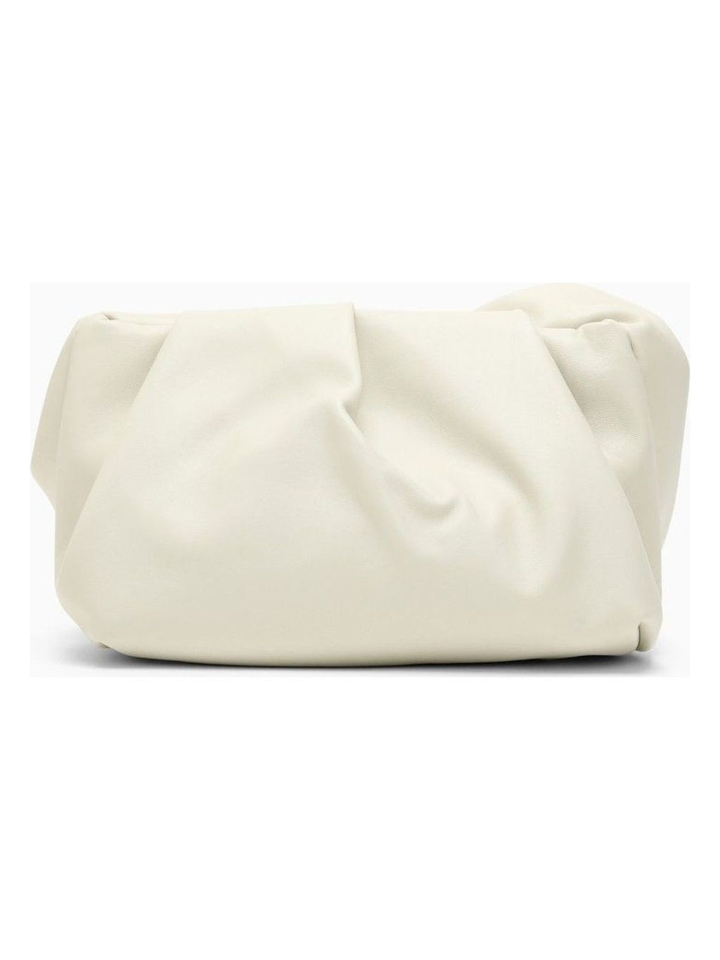 ROSE BEIGE LEATHER CLUTCH BAG