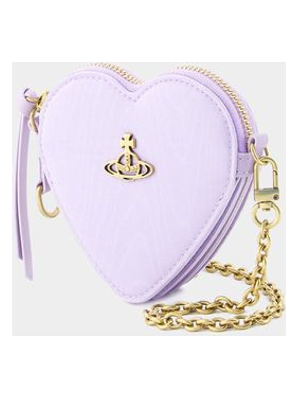 Moire Heart Wristlet Bag