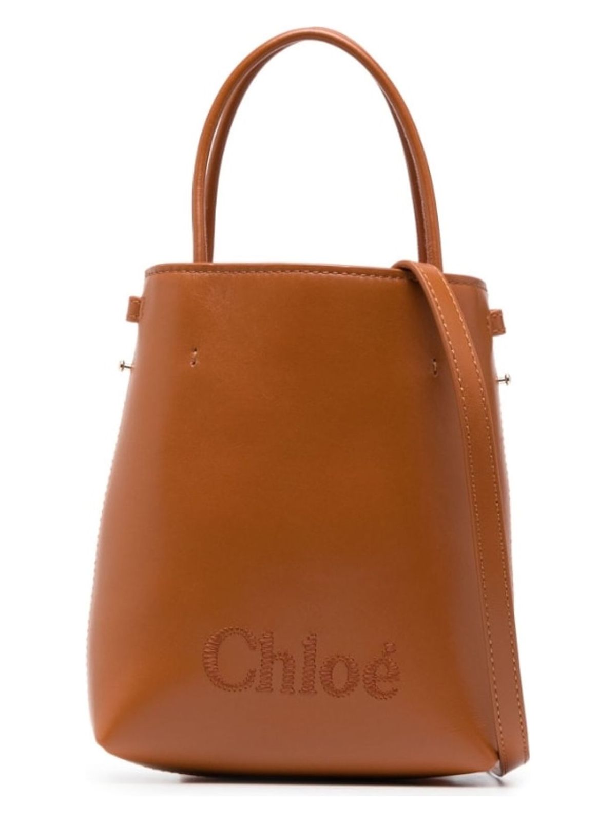 Micro Leather Bucket Bag