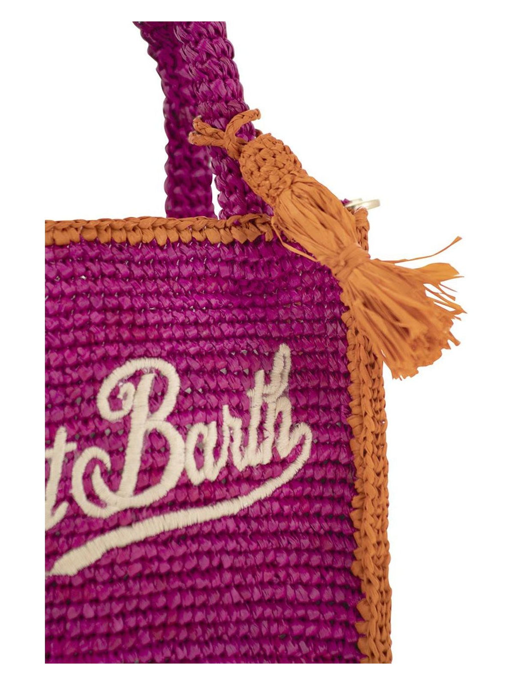 Mini Vanity Stripe Raffia Bag