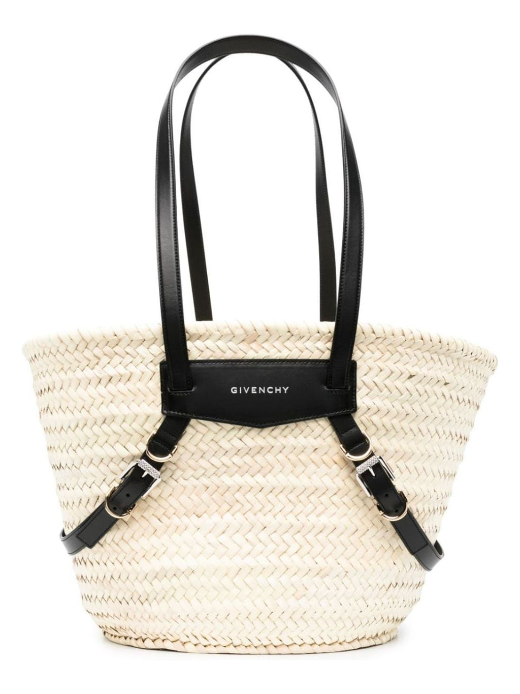 VOYOU MEDIUM RAFIA BASKET BAG