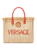 La Medusa Raffia Tote Bag