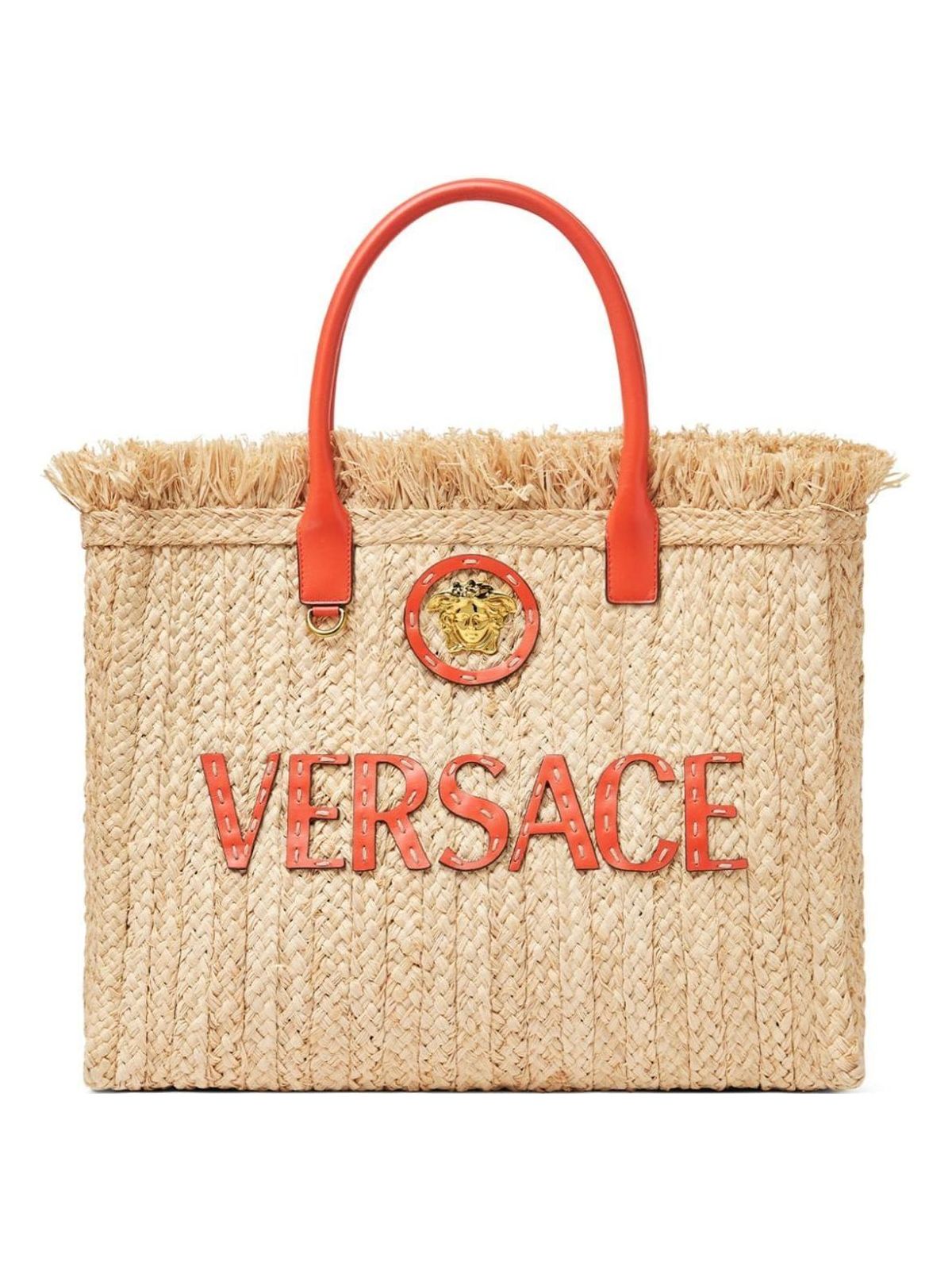 La Medusa Raffia Tote Bag
