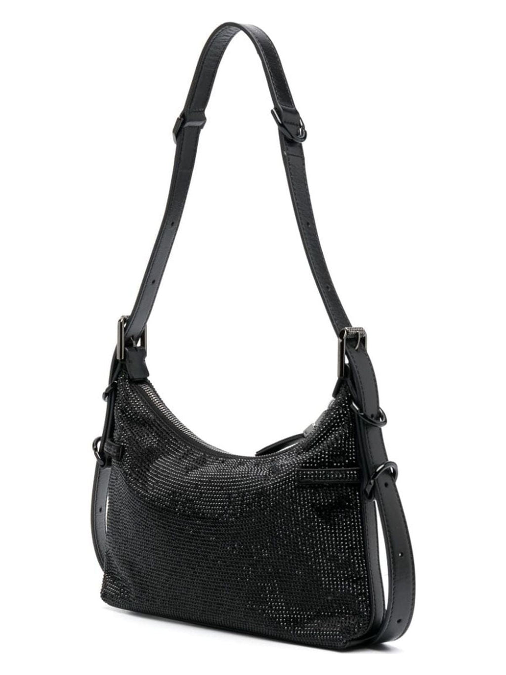 VOYOU STRASS EMBELLISHED MINI SHOULDER BAG