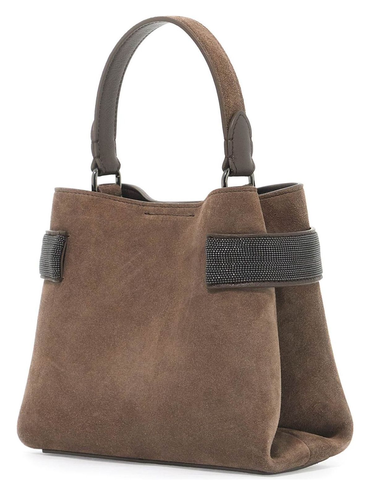 Embellished Suede Handbag