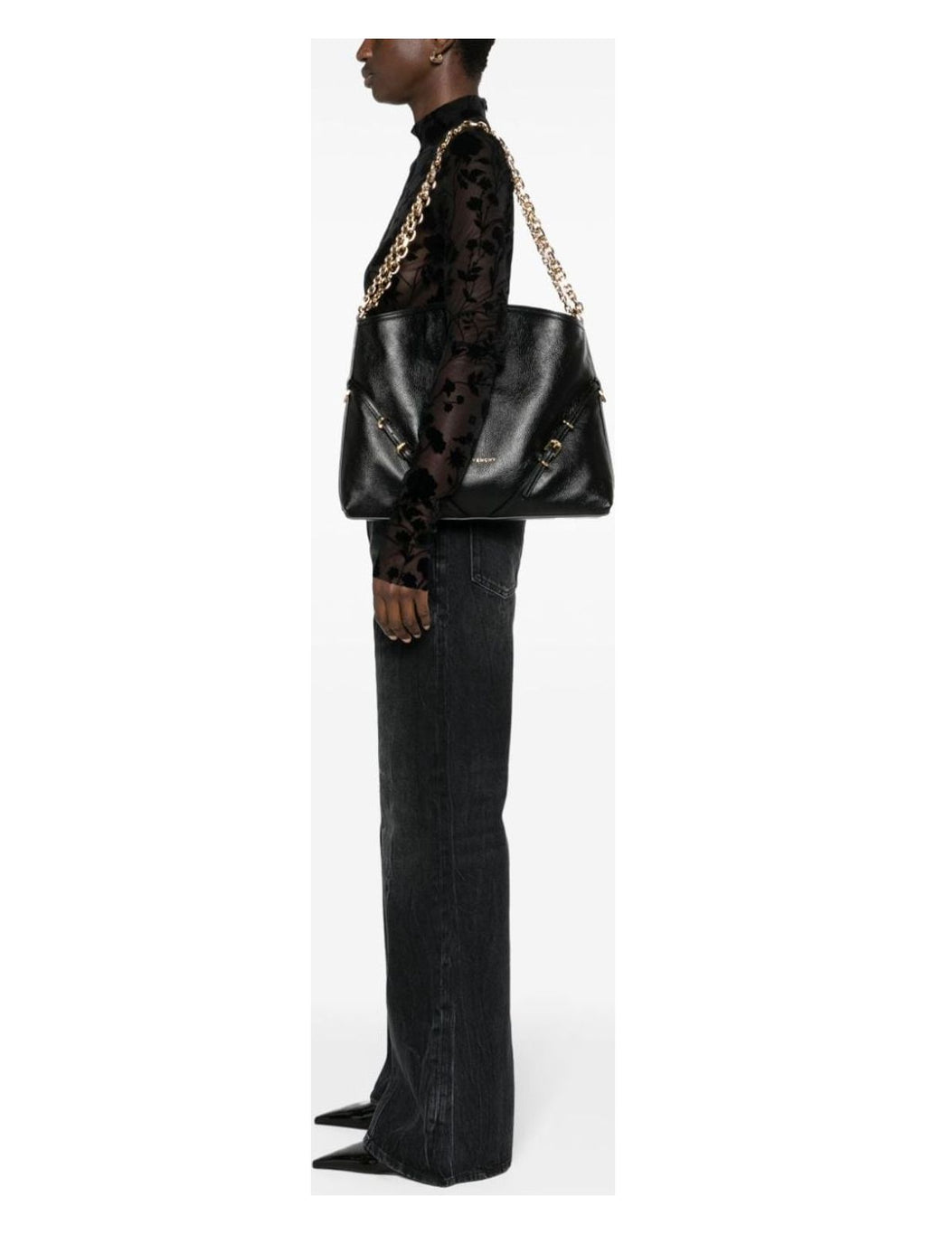 Voyou Medium Leather Shoulder Bag