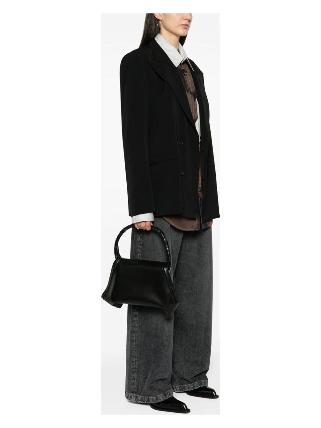 WIRE LEATHER HANDBAG
