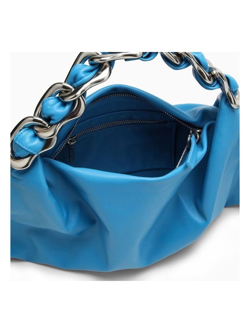 MEDIUM TURQUOISE LEATHER SWAN BAG