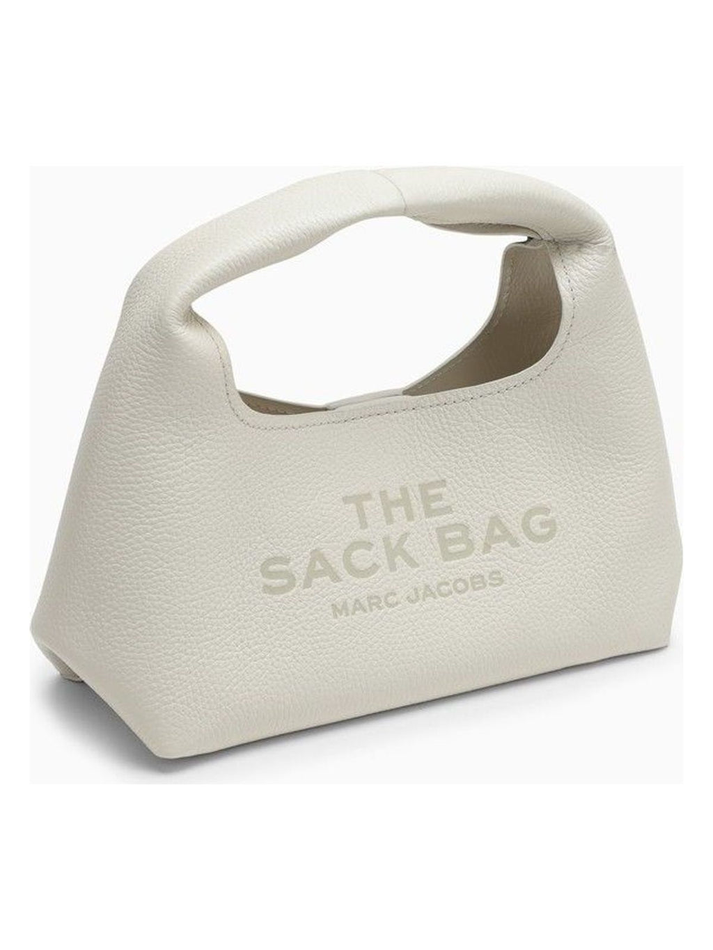THE MINI SACK WHITE LEATHER BAG