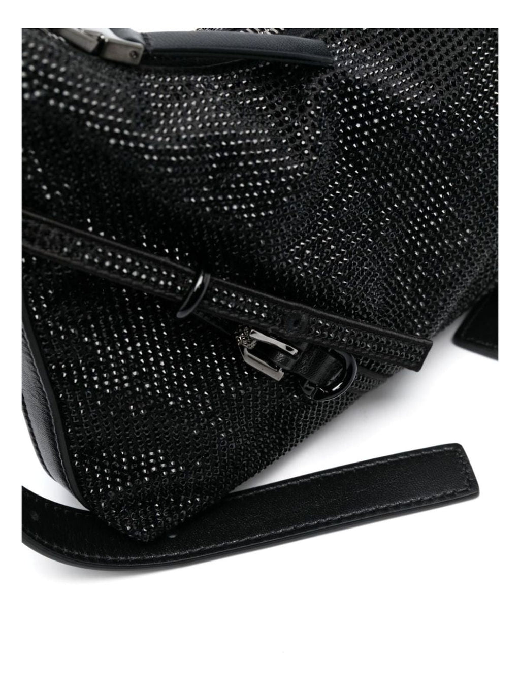 VOYOU STRASS EMBELLISHED MINI SHOULDER BAG