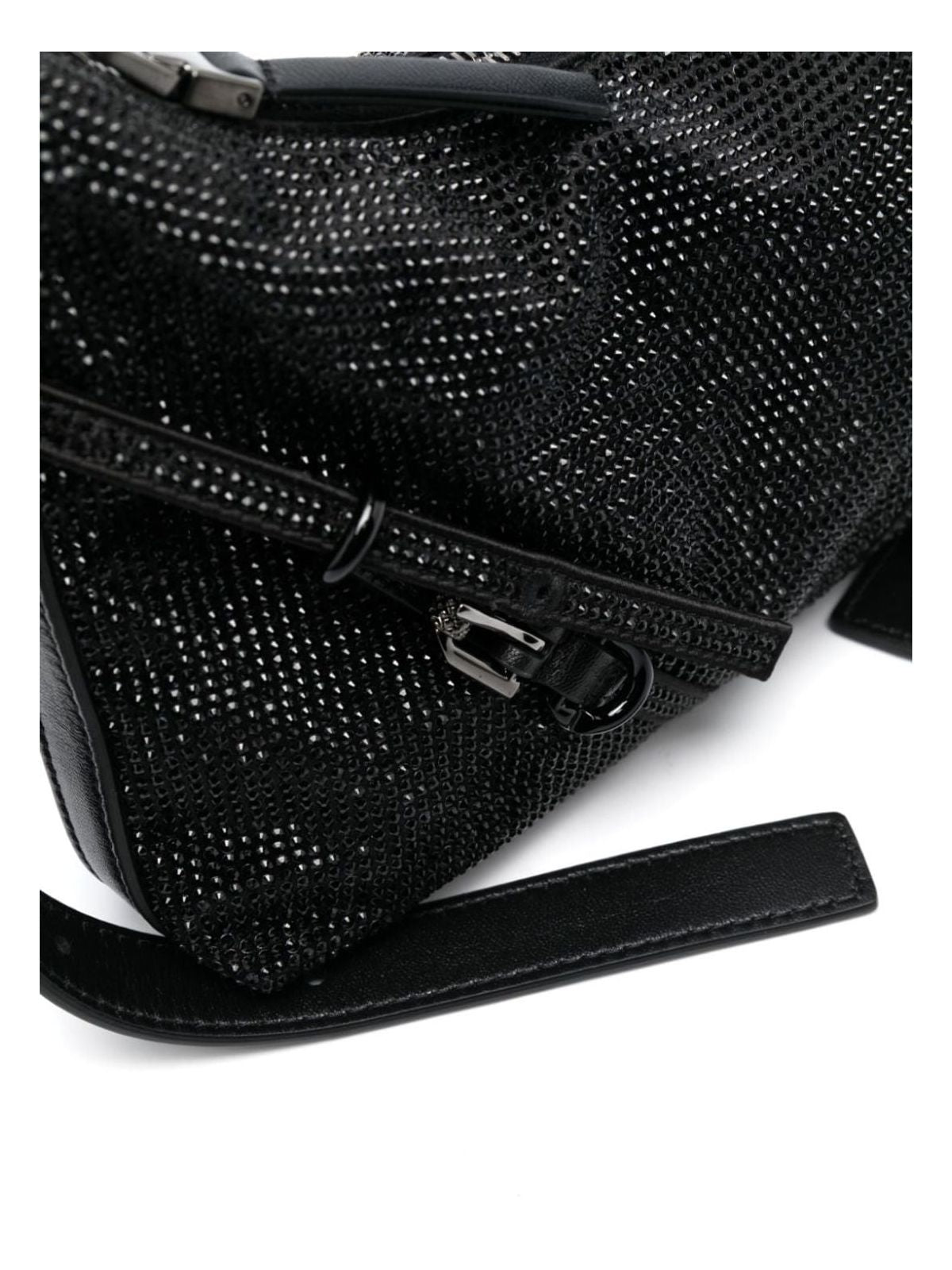 VOYOU STRASS EMBELLISHED MINI SHOULDER BAG