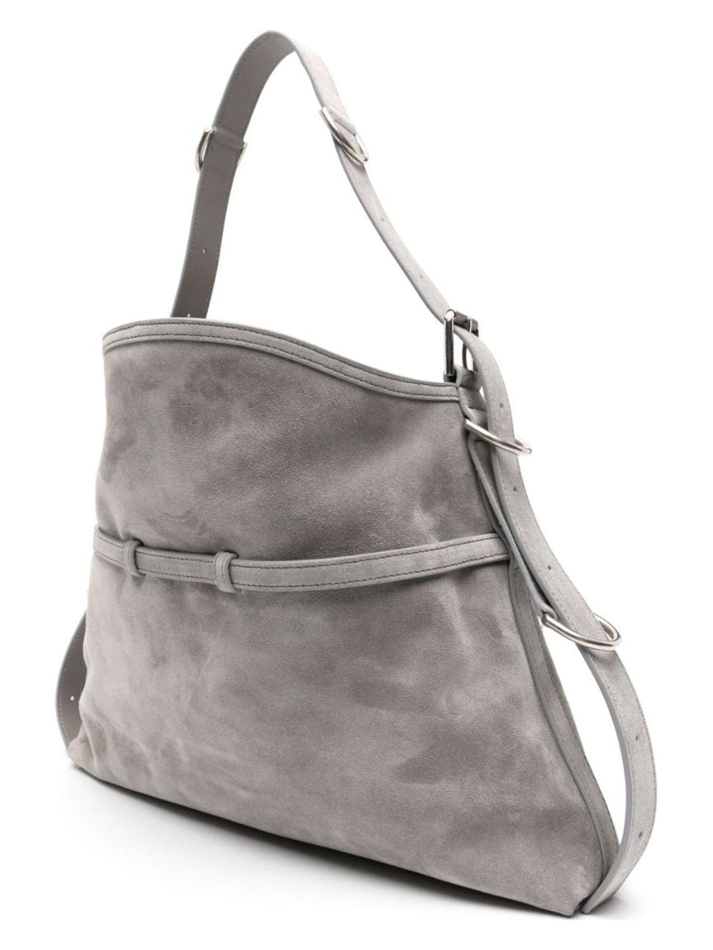 VOYOU MEDIUM SUEDE LEATHER SHOULDER BAG