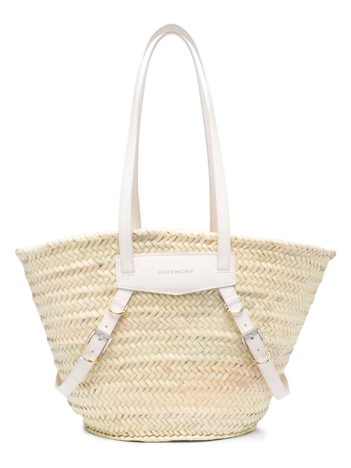 VOYOU MEDIUM RAFIA BASKET BAG