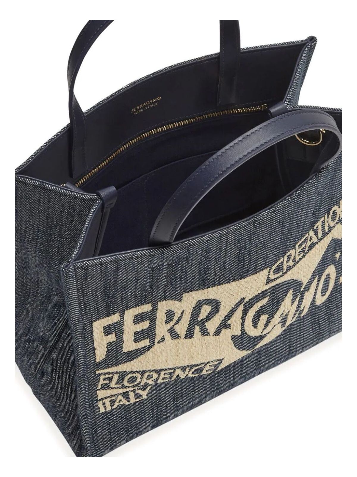 SMALL VENNA TOTE BAG IN DENIM