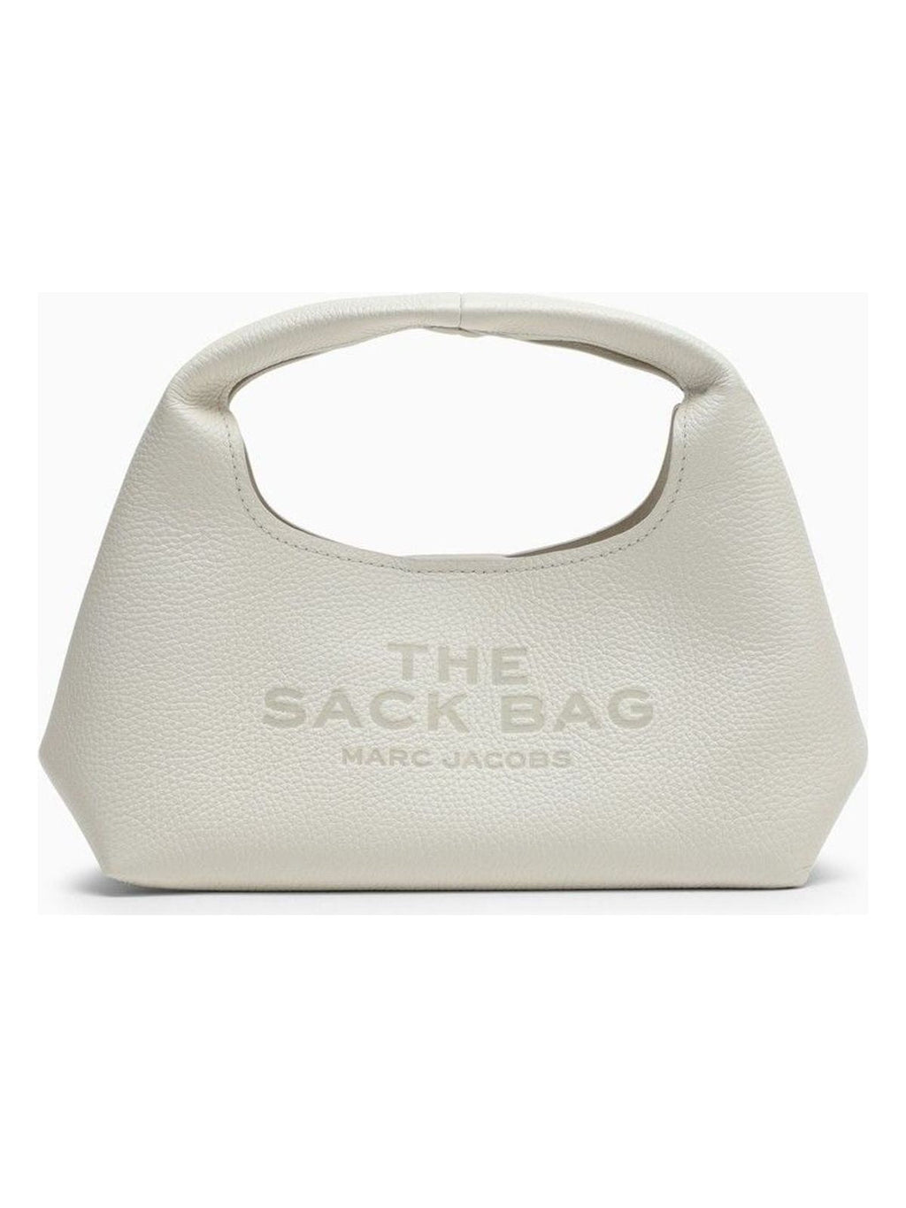 THE MINI SACK WHITE LEATHER BAG