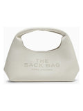 THE MINI SACK WHITE LEATHER BAG