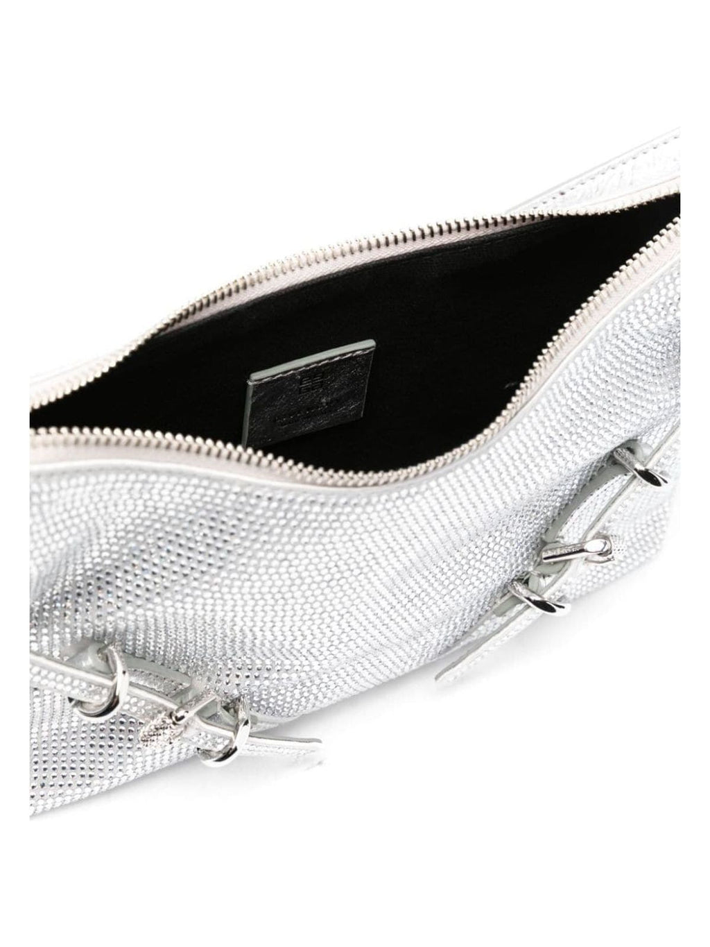 VOYOU STRASS EMBELLISHED MINI SHOULDER BAG