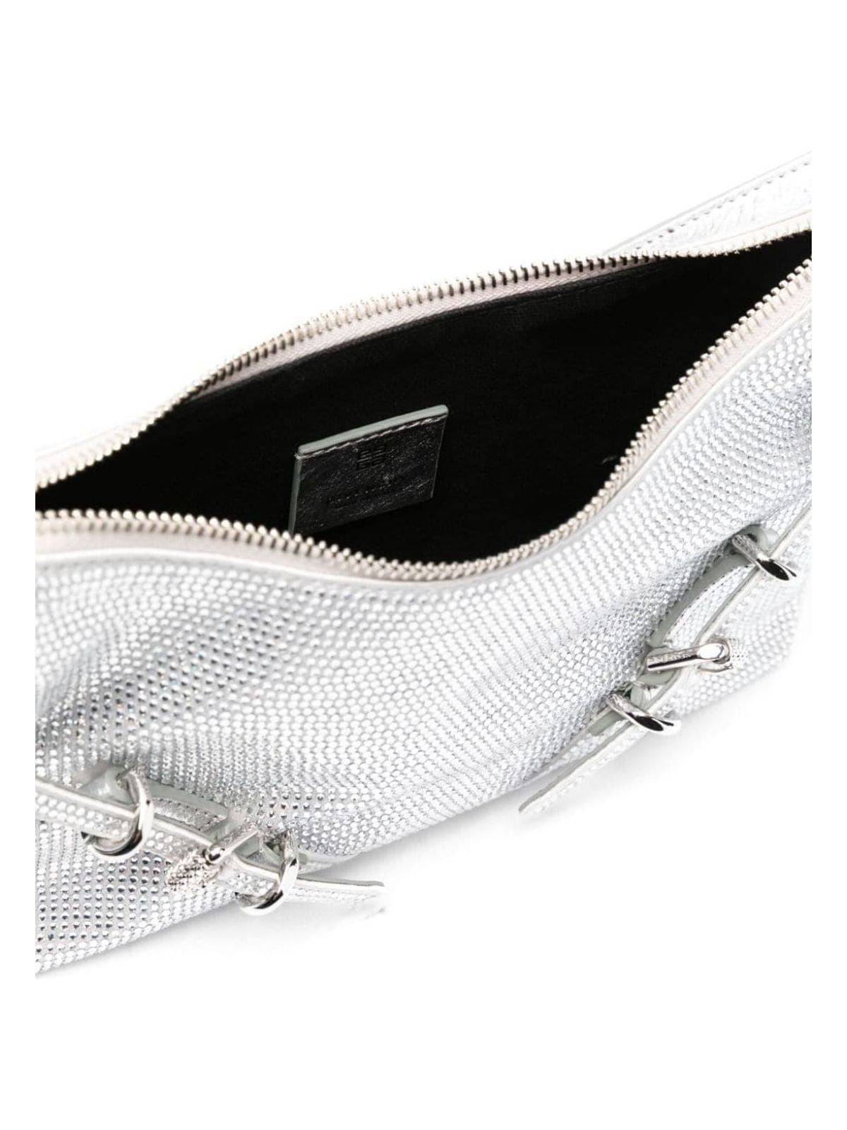 VOYOU STRASS EMBELLISHED MINI SHOULDER BAG