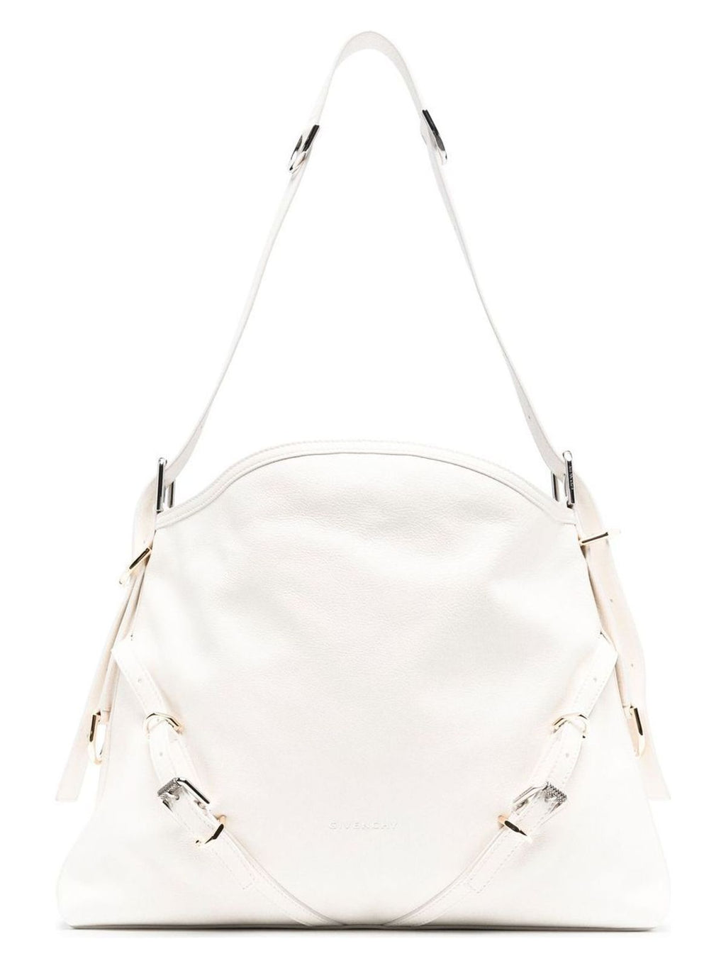 VOYOU MEDIUM LEATHER SHOULDER BAG