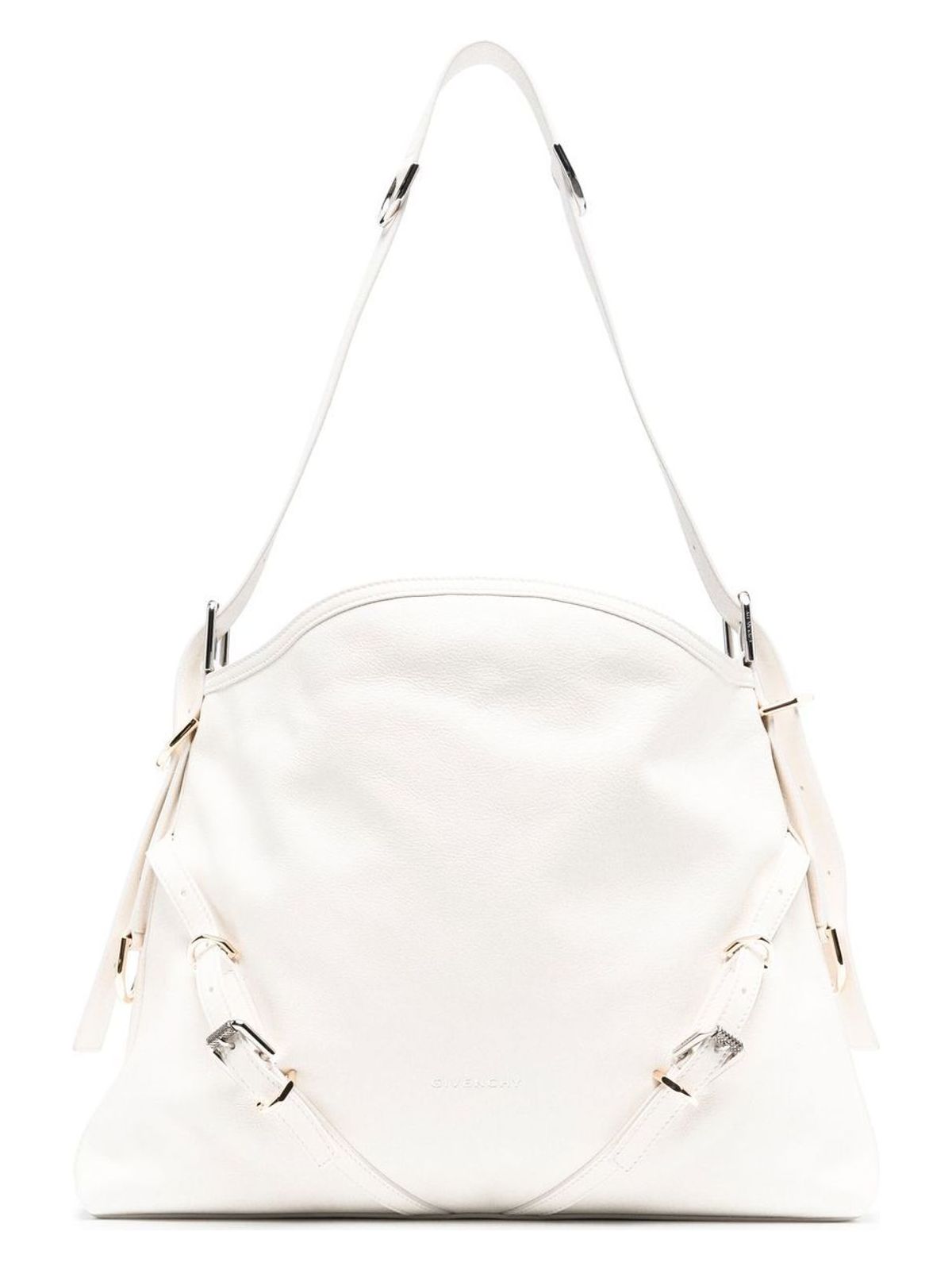VOYOU MEDIUM LEATHER SHOULDER BAG