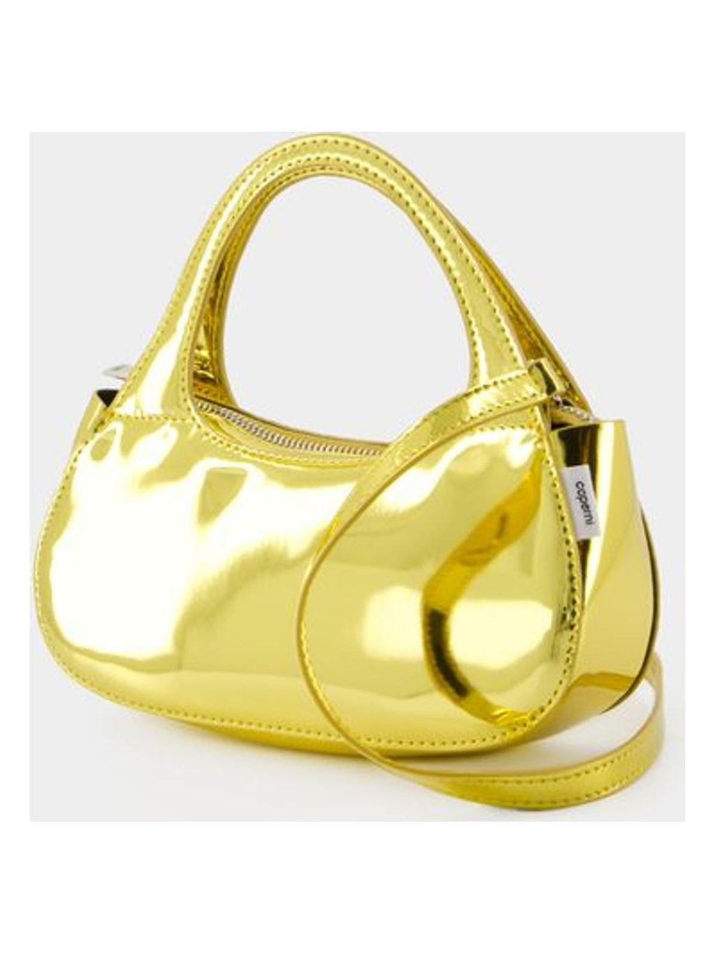 Metallic Micro Baguette Swipe Bag
