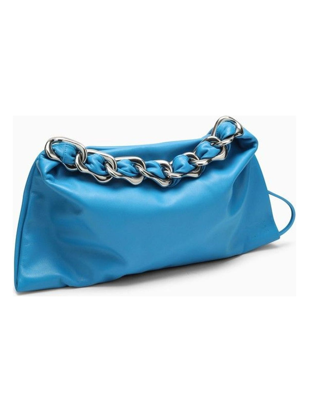 MEDIUM TURQUOISE LEATHER SWAN BAG