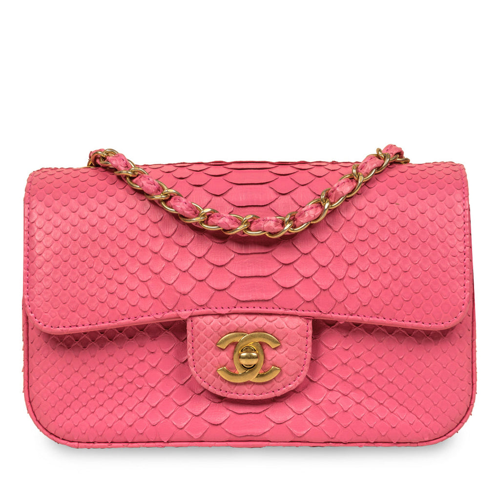 Chanel Classic Flap Bag - Mini Rectangular - Python