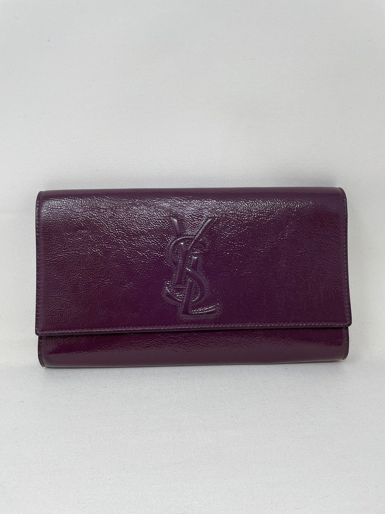 Saint Laurent Purple Leather Chain Bag