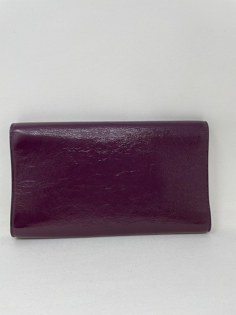 Saint Laurent Purple Leather Chain Bag
