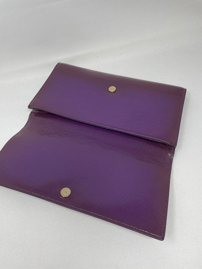 Saint Laurent Purple Leather Chain Bag