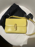 Saint Laurent Le CarrÃƒÆ’Ã‚Â© Satchel Bag Yellow Leather