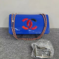Chanel Wallet On Chain WOC Blue
