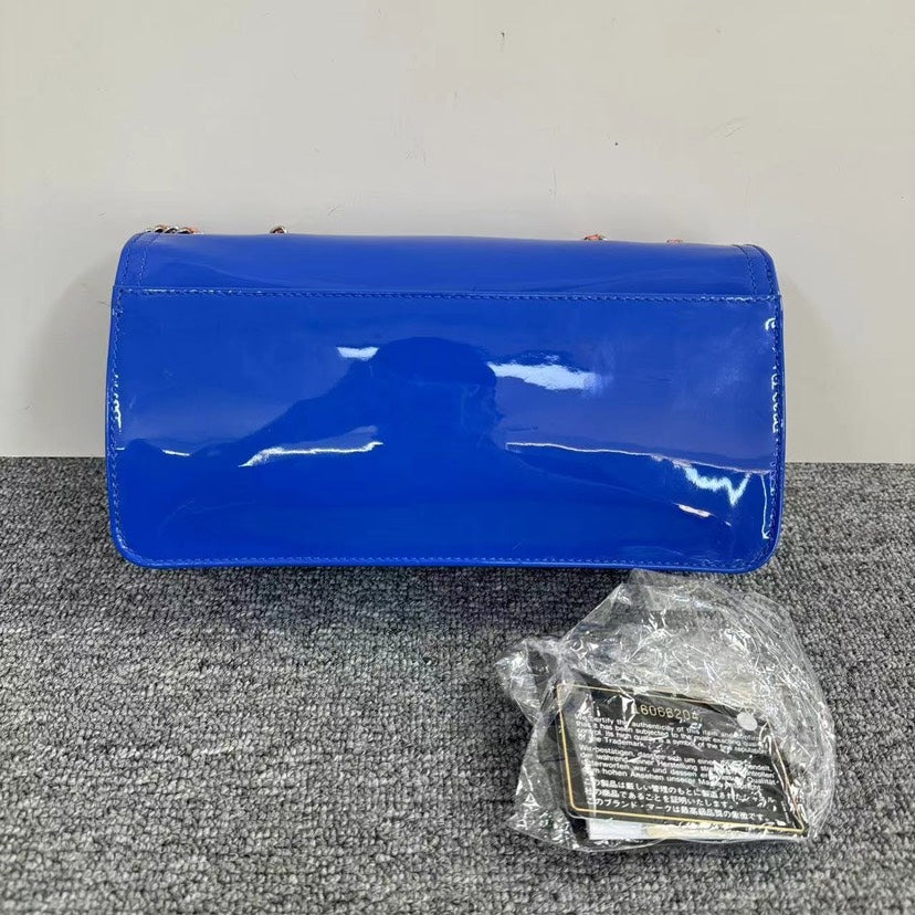 Chanel Wallet On Chain WOC Blue