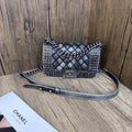 Chanel Leboy Small Distressed Black Quilted Bag 20x13x7cm