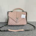 YSL Saint Laurent College Bag Beige Shoulder Bag