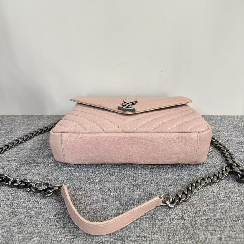 YSL Saint Laurent College Bag Beige Shoulder Bag